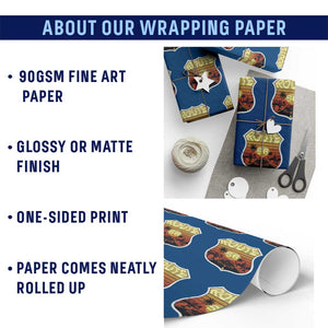 Retro Route Highway 66 Wrapping Paper Roll Vintage Americana Road Trip TS12 Print Your Wear