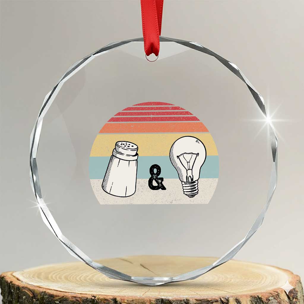 Retro Salt And Light Be Ye Salt Christian Crystal Glass Ornament TS11 Transparent Glass 3'' Circle Print Your Wear