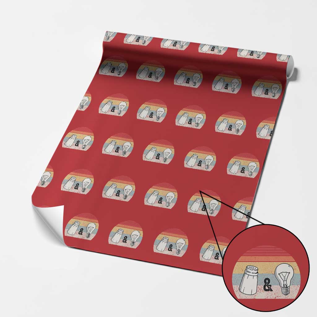 Retro Salt And Light Be Ye Salt Christian Wrapping Paper Roll TS11 Red Print Your Wear