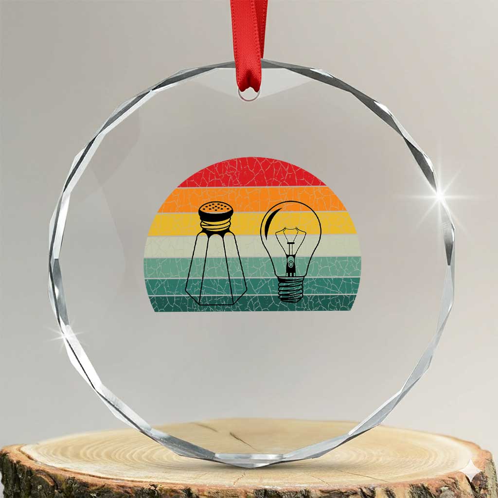 Retro Salt Light Be Ye Salt Christ Crystal Glass Ornament Bible Verse Christian Worship TS10 Transparent Glass 3'' Circle Print Your Wear