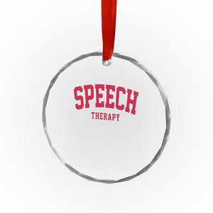 Retro Speech Therapy Crystal Glass Ornament Special Education Therapist Teacher Appreciation TS10 Print Your Wear