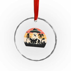 Retro Sunset Cryptid Squad Crystal Glass Ornament Cryptid Lover Gift TS12 Print Your Wear