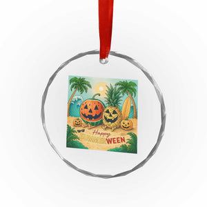 Retro Tropical Summerween Crystal Glass Ornament Halloween Summer Beach Cocktail Boo TS02 Print Your Wear