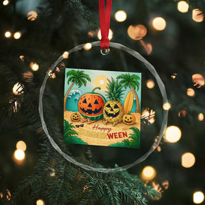Retro Tropical Summerween Crystal Glass Ornament Halloween Summer Beach Cocktail Boo TS02 Print Your Wear