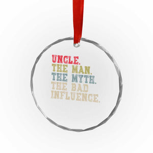 Retro Uncle Crystal Glass Ornament Best Funny Uncle Fathers Day TS10 Print Your Wear