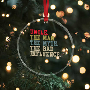 Retro Uncle Crystal Glass Ornament Best Funny Uncle Fathers Day TS10 Print Your Wear