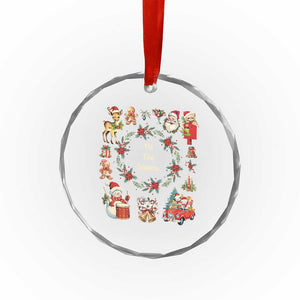 Retro Vintage Xmas Crystal Glass Ornament Tis The Season Santa Hat Xmas Wrealth TS11 Print Your Wear