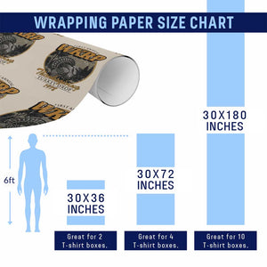 Retro WKRP Thanksgiving Turkey Drop 1978 Wrapping Paper Roll Distressed Vintage Holiday TS02 Print Your Wear