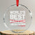 Retro World's Best Farter I Mean Father Crystal Glass Ornament Funny Best Dad TS10 Transparent Glass 3'' Circle Print Your Wear