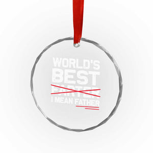 Retro World's Best Farter I Mean Father Crystal Glass Ornament Funny Best Dad TS10 Print Your Wear