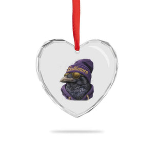 RF Football Lover Heart Crystal Glass Ornament Vintage Maryland Edgar Allan Poe The Flock Game Day TS10 Print Your Wear