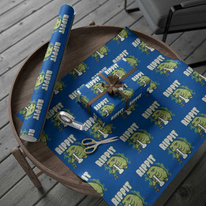 Rippit Frog Meme Wrapping Paper Roll Funny Stoner Bong Rip TS10 Blue Print Your Wear