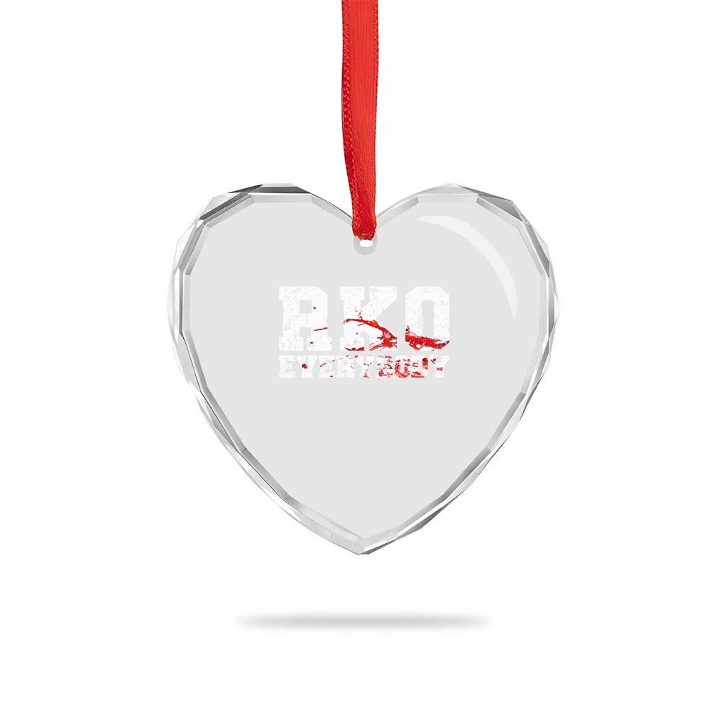RKO Everybody Blood Heart Crystal Glass Ornament TS10 Print Your Wear