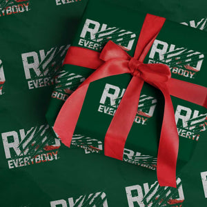 RKO Everybody Wrapping Paper Roll Grunge Blood Stained Scratch Mark TS11 Green Print Your Wear