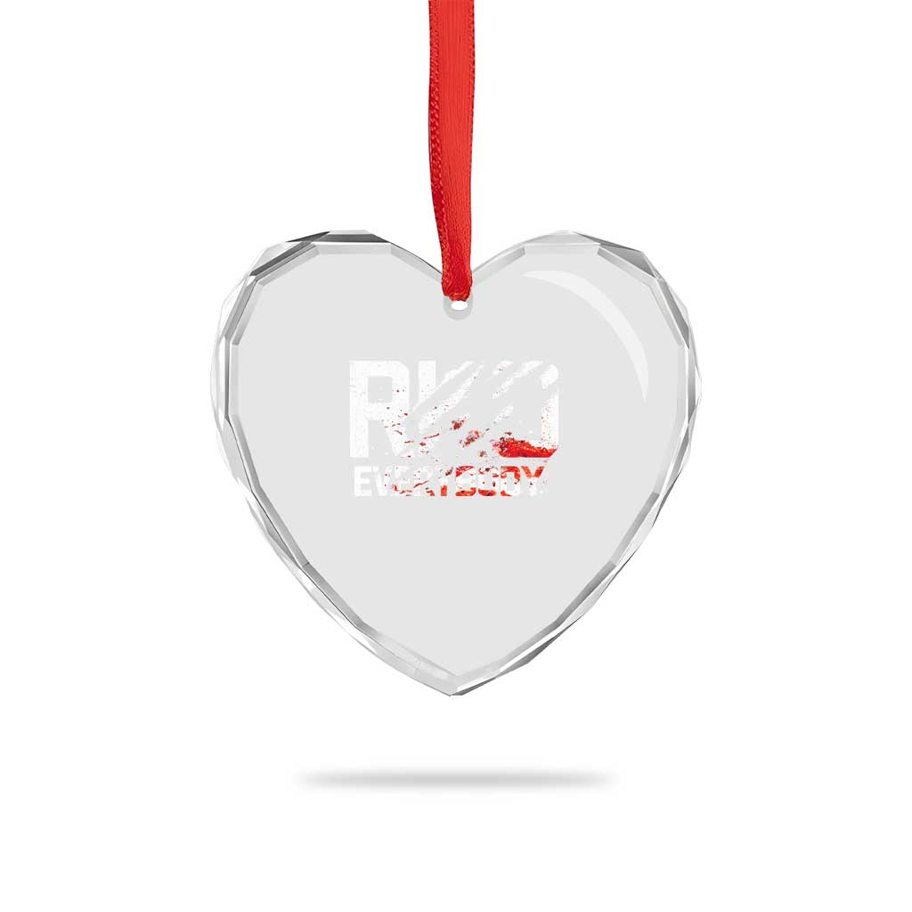 RKO Everybody Heart Crystal Glass Ornament Grunge Blood Stained Scratch Mark TS11 Print Your Wear