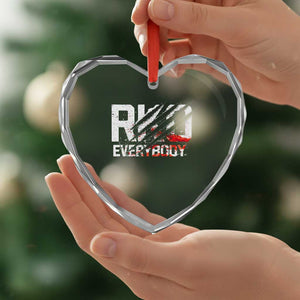 RKO Everybody Heart Crystal Glass Ornament Grunge Blood Stained Scratch Mark TS11 Print Your Wear