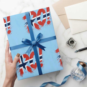 Ro Norway Viking Norwegian Flag Nordic Pride Wrapping Paper Roll