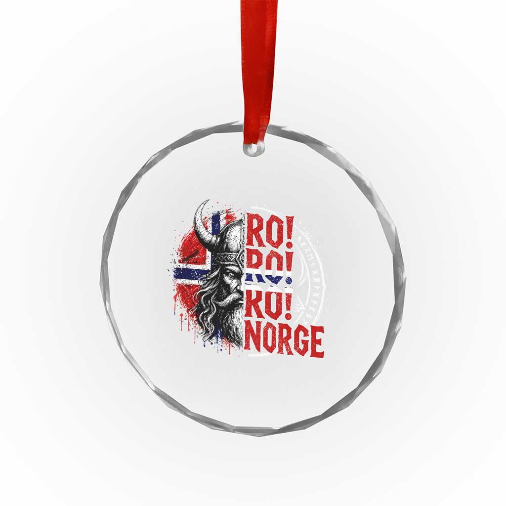 Ro Ro Norge Norway Flag Crystal Glass Ornament Cool Norwegian Viking TS14 Print Your Wear