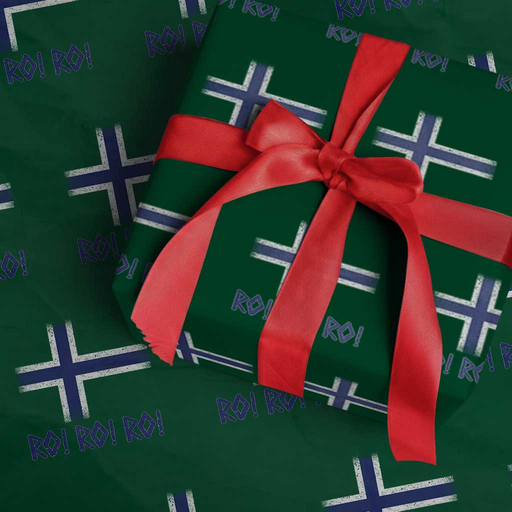 Ro Ro Norge Norway Norwegian Flag Wrapping Paper Roll TS14 Green Print Your Wear