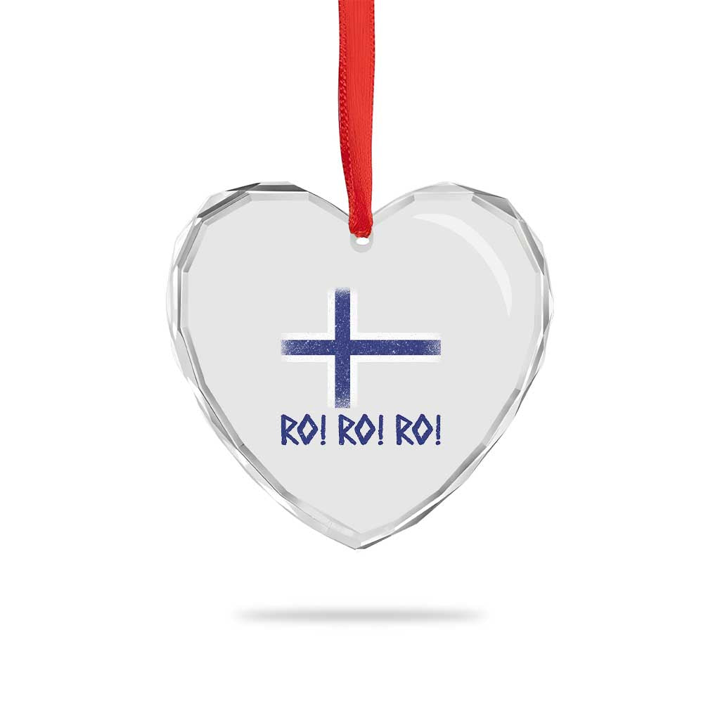 Ro Ro Norge Norway Norwegian Flag Heart Crystal Glass Ornament TS14 Print Your Wear