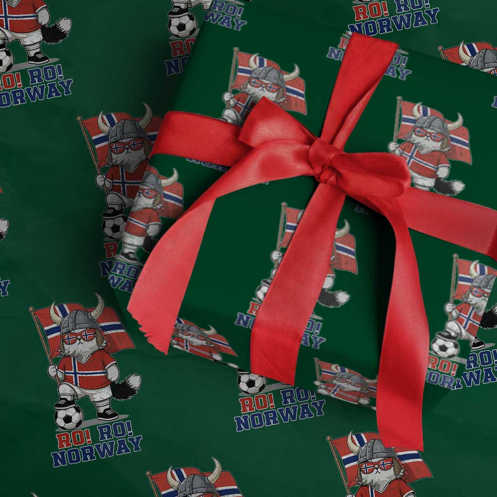 Ro Ro Norway Wrapping Paper Roll Norwegian Pride Cat Lover Norway Flag Gift TS12 Green Print Your Wear