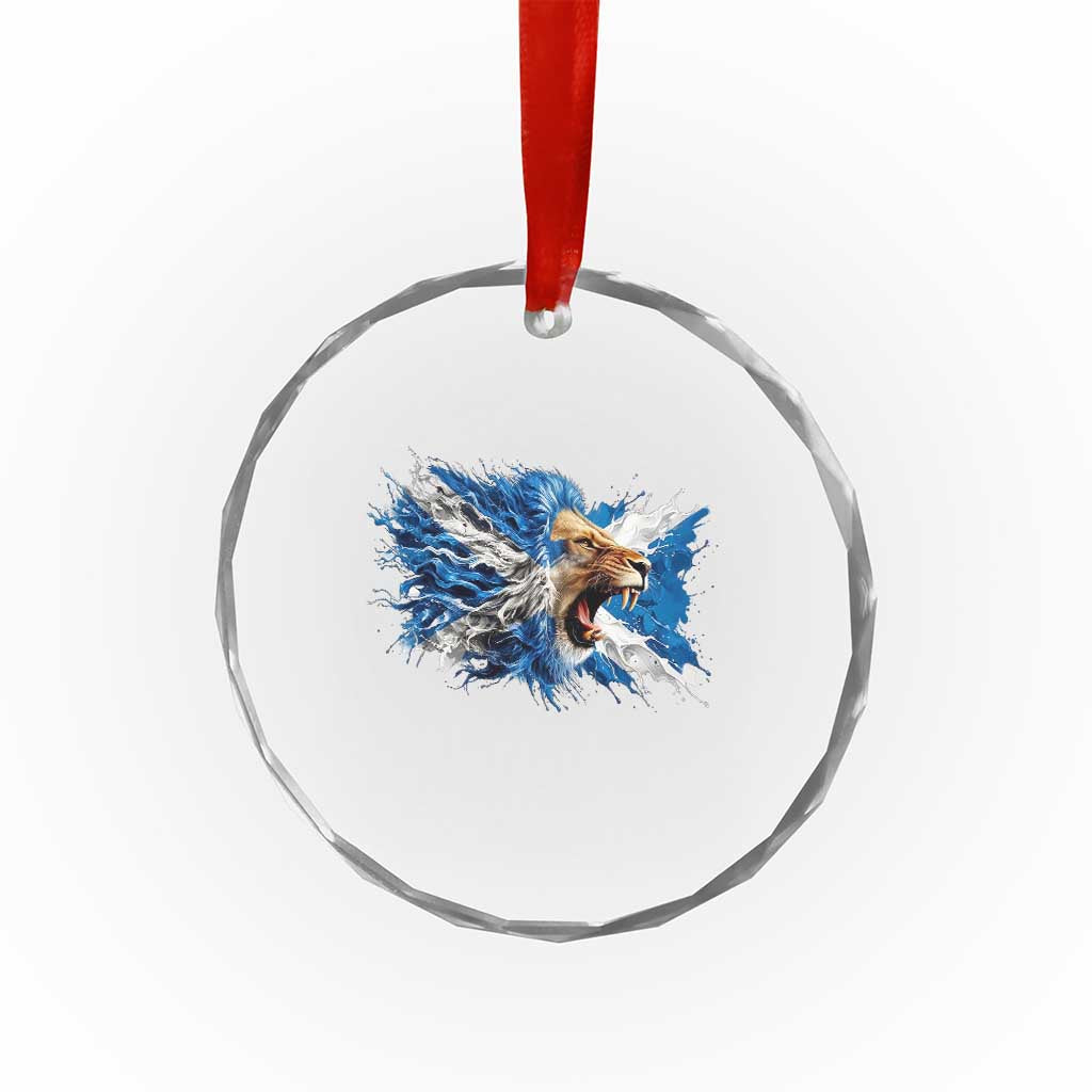 Roaring Scottish Lion Crystal Glass Ornament Braveheart Scotland Flag Pride TS02 Print Your Wear