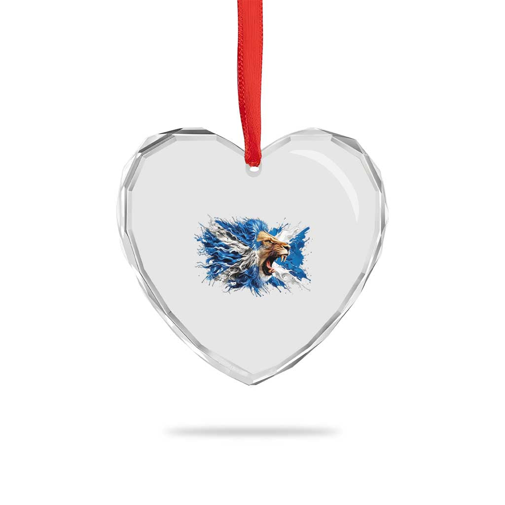 Roaring Scottish Lion Heart Crystal Glass Ornament Braveheart Scotland Flag Pride TS02 Print Your Wear