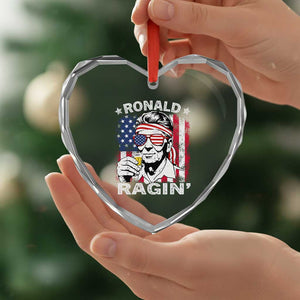 Ronald Reagan Heart Crystal Glass Ornament 4th of July America Flag Beer TS14 Print Your Wear
