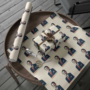 Ronald Reagan Wrapping Paper Roll American Flag US President TS14 Beige Print Your Wear
