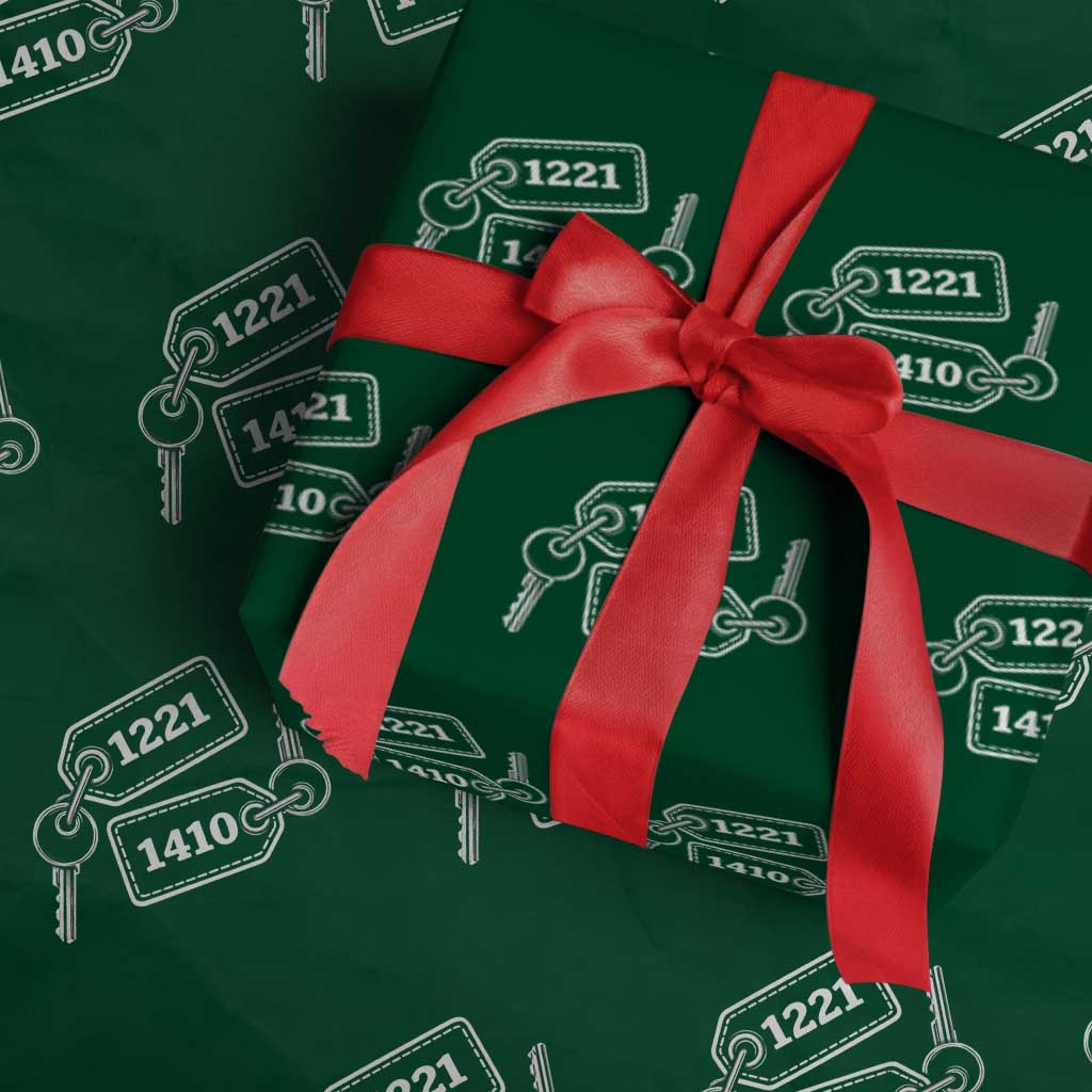 Room Numbers Team Hollanov Wrapping Paper Roll LGBT Romance Hockey Fan TS10 Green Print Your Wear
