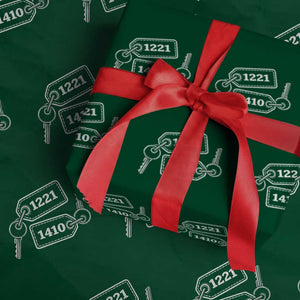 Room Numbers Team Hollanov Wrapping Paper Roll LGBT Romance Hockey Fan TS10 Green Print Your Wear