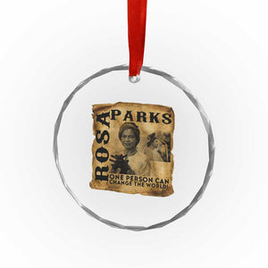 Rosa Parks Change The World Quote Crystal Glass Ornament Black Women Leader TS12 Print Your Wear