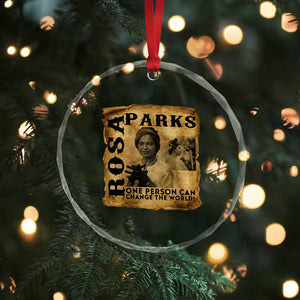 Rosa Parks Change The World Quote Crystal Glass Ornament Black Women Leader TS12 Print Your Wear