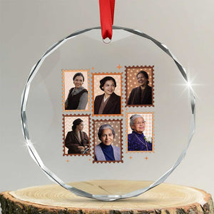 Rosa Parks Crystal Glass Ornament African American Civil Rights Legacy TS12 Transparent Glass 3'' Circle Print Your Wear