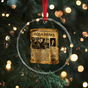Rosa Parks Crystal Glass Ornament Female Empowerment History Gift TS12 Print Your Wear