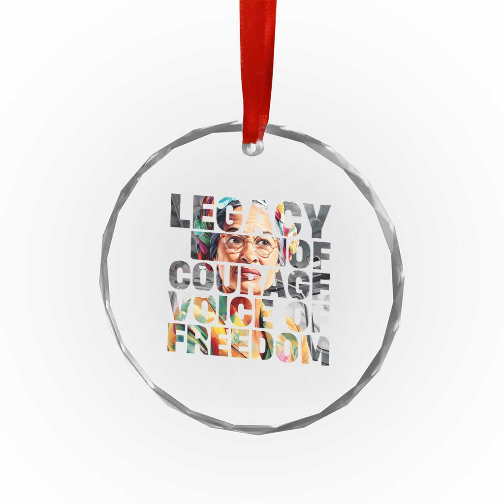 Rosa Parks Crystal Glass Ornament Legacy Of Courage Voice Of Freedom TS12 Print Your Wear