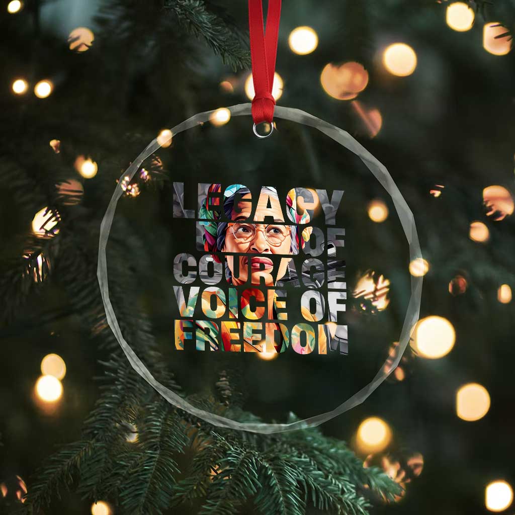 Rosa Parks Crystal Glass Ornament Legacy Of Courage Voice Of Freedom TS12 Print Your Wear