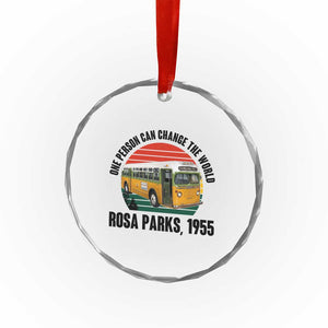 Rosa Parks Crystal Glass Ornament One Person Can Change The World TS14 Print Your Wear