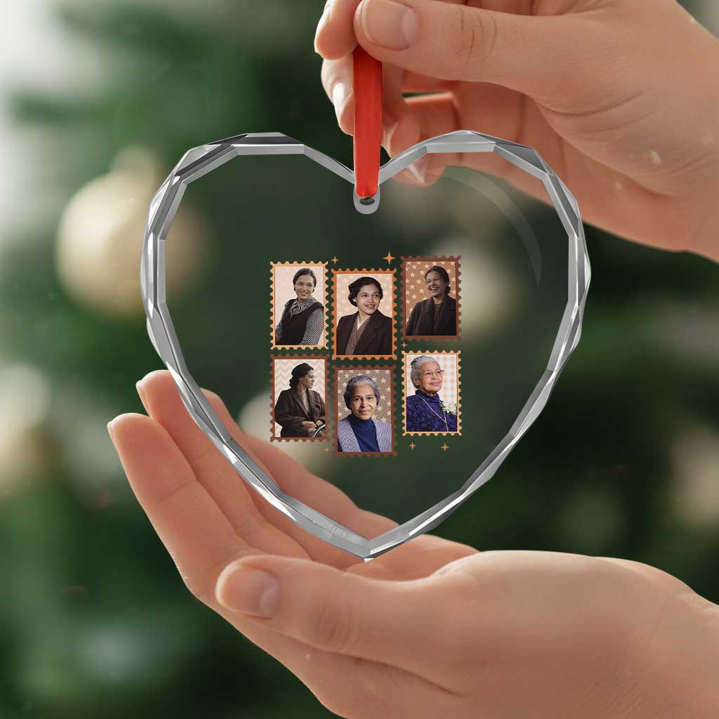 Rosa Parks Heart Crystal Glass Ornament African American Civil Rights Legacy TS12 Print Your Wear