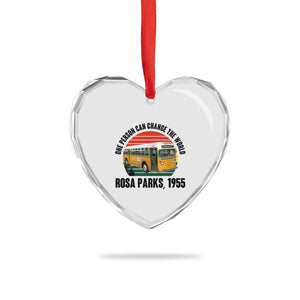 Rosa Parks Heart Crystal Glass Ornament One Person Can Change The World TS14 Print Your Wear