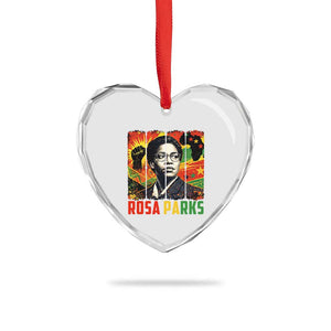 Rosa Parks Heart Crystal Glass Ornament Strong Black Women Pride TS12 Print Your Wear