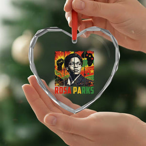 Rosa Parks Heart Crystal Glass Ornament Strong Black Women Pride TS12 Print Your Wear