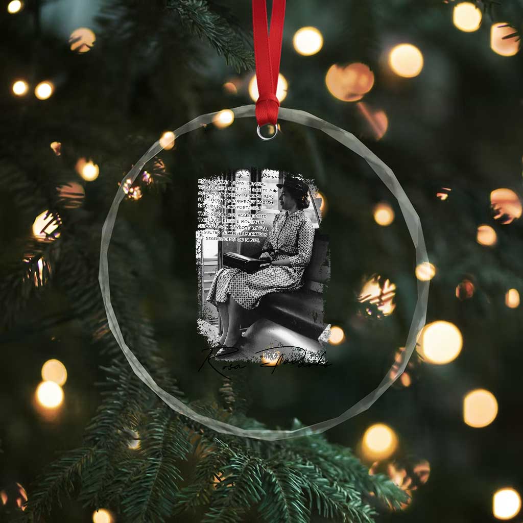 Rosa Parks Montgomery Bus Boycott Crystal Glass Ornament Civil Rights History TS12 Print Your Wear