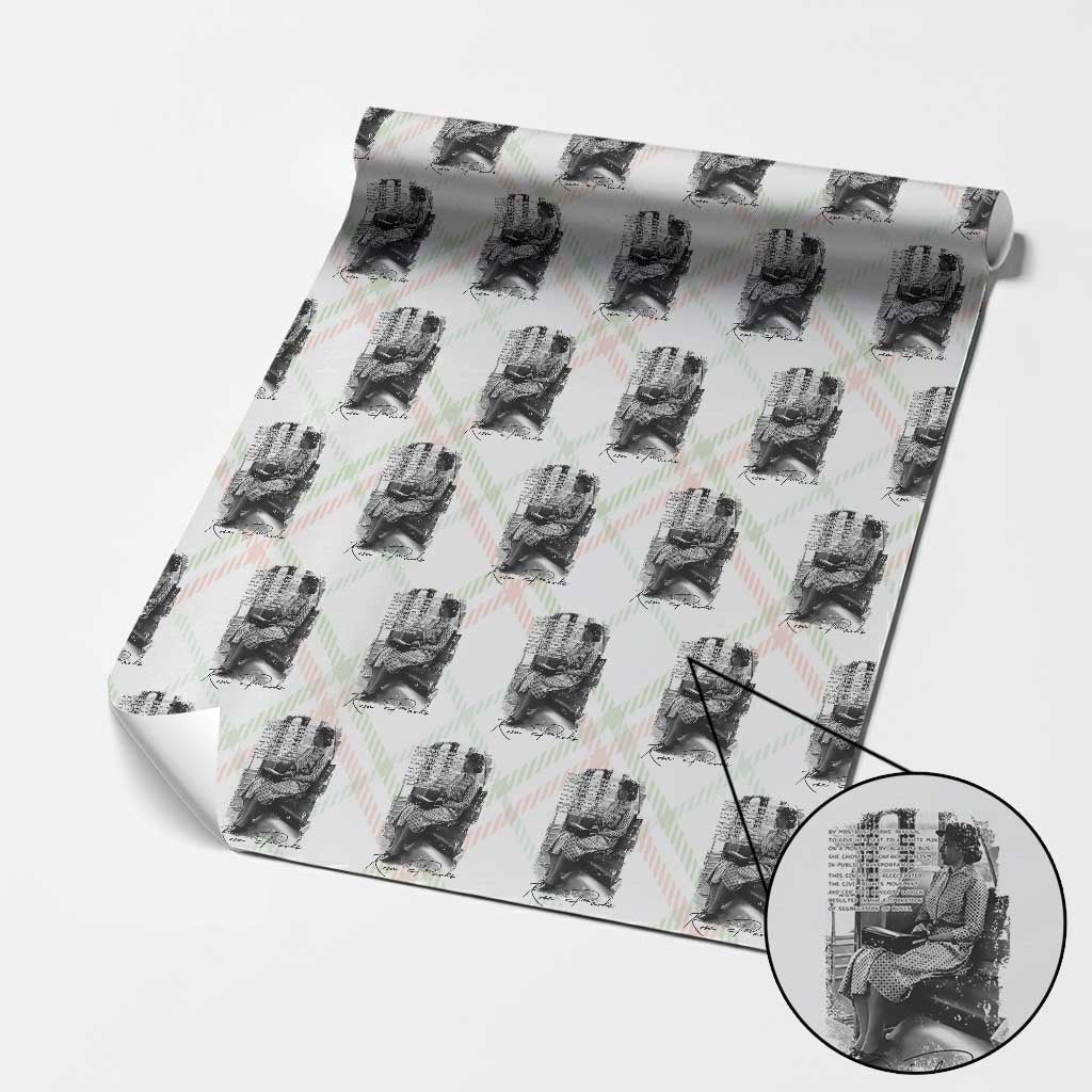 Rosa Parks Montgomery Bus Boycott Wrapping Paper Roll Civil Rights History TS12 Christmas Plaid Print Your Wear
