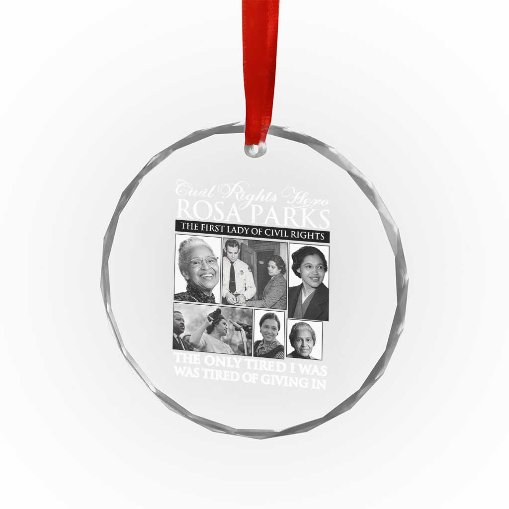 Rosa Parks Mother Of The Civil Rights Movement Crystal Glass Ornament Black History Salutes TS12 Print Your Wear