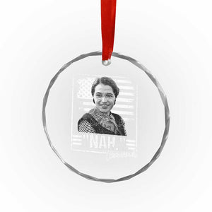 Rosa Parks Nah Quote Crystal Glass Ornament Black Movement Protest American Flag TS11 Print Your Wear