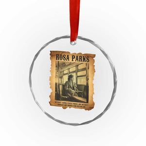 Rosa Parks Quote Crystal Glass Ornament Black Movement Protest TS14 Print Your Wear