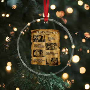 Rosa Parks Quote Crystal Glass Ornament Civil Rights History Hero TS12 Print Your Wear