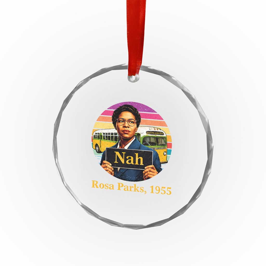 Rosa Parks Quote Crystal Glass Ornament The Only Tired I Was Was Tired Of Giving In TS12 Print Your Wear