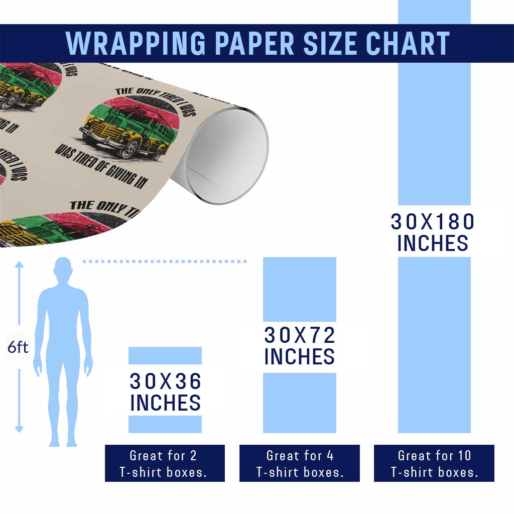 Rosa Parks Tired Of Giving In Wrapping Paper Roll Civil Bus Protest TS12 Print Your Wear